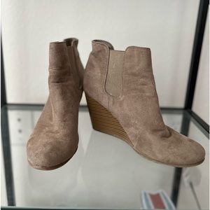 Grey ankle boots